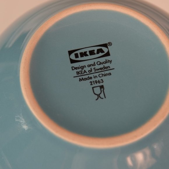IKEA Dining Ikea Cereal Bowl Turquoise Blue Fargrik Poshmark